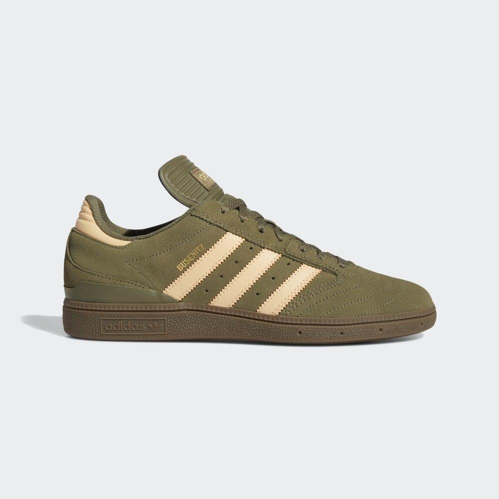 Adidas Men's Busenitz Skate Shoes Khaki/Orange/White Ireland EG2477